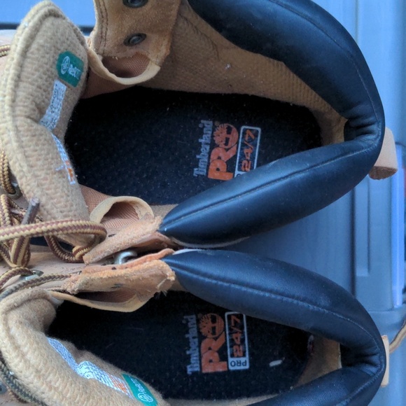 Timberland Pro Tan Steel Toe Boots 11W - Picture 8 of 12
